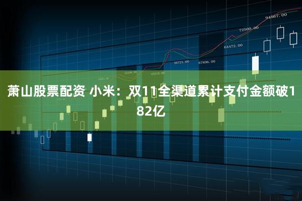 萧山股票配资 小米：双11全渠道累计支付金额破182亿